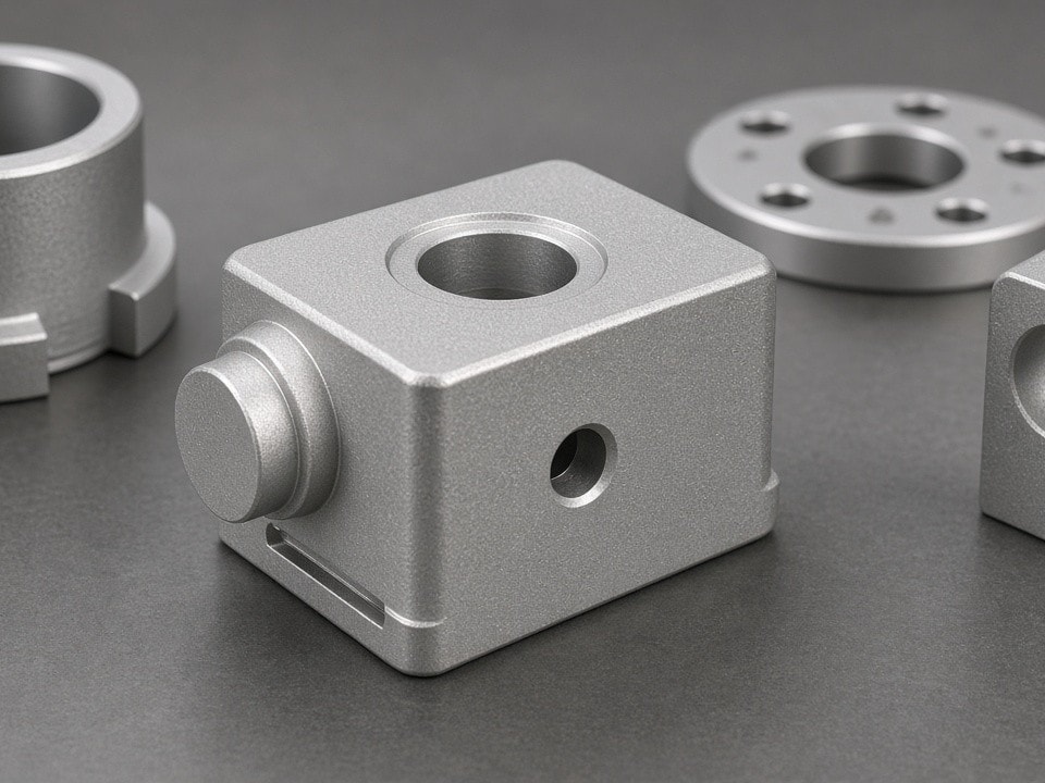 Glasperlenstrahlen von Aluminium- und Edelstahlbauteilen mit matter Oberfläche