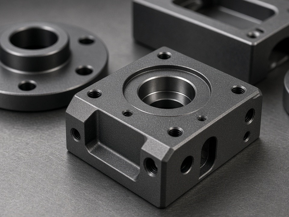 Harteloxierte Aluminiumbauteile für Robotik und Maschinenbau