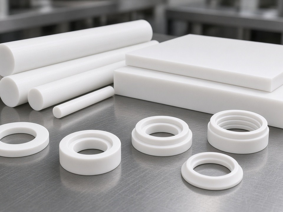 CNC-bearbeitete PTFE-Präzisionsbauteile nach Zeichnung